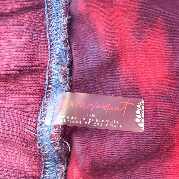 NWOT Free People Tie-Dye Hot Shot Relaxed Set LARGE - Picture 13 of 16